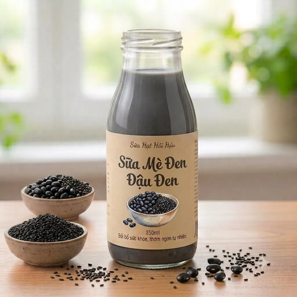 Sữa Mè Đen Đậu Đen