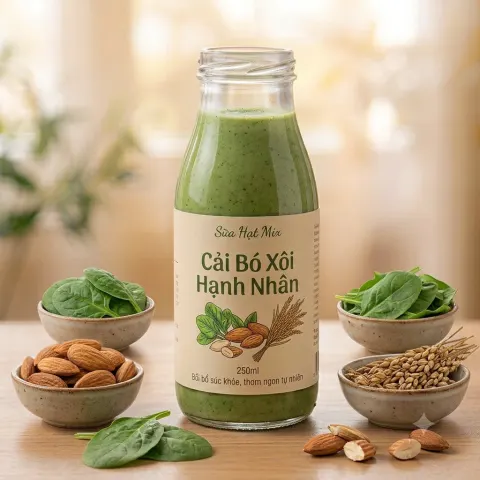 Cải Bó Xôi Hạnh Nhân